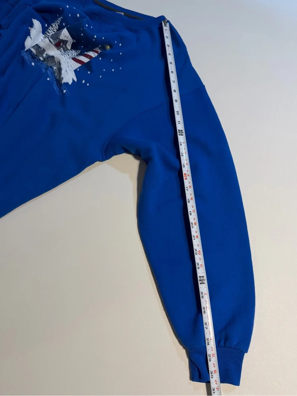 VINTAGE‎ 80s 90s lighthouse winter Christmas graphic crewneck sweatshirt sweater
